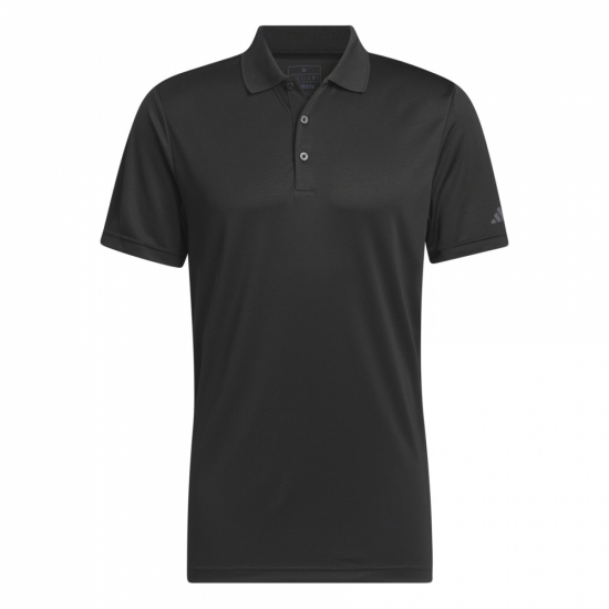 Adidas Mens Performance Polo - Black i gruppen Golfklder / Golfklder Herr / Piktrjor hos Tee Two Green AB (IQ2935)