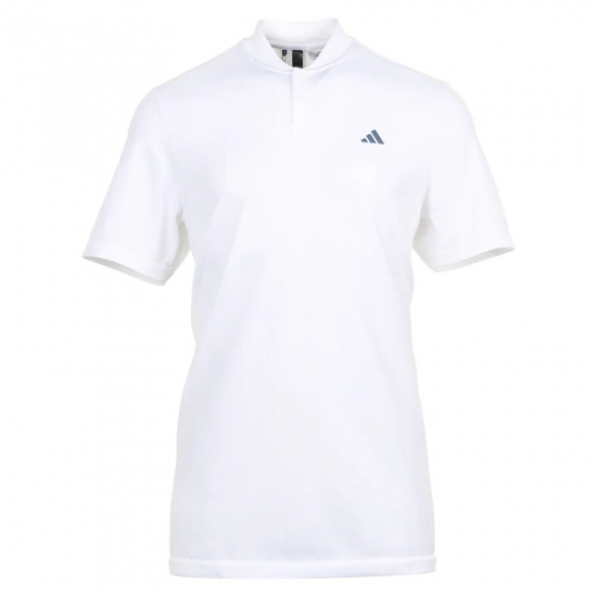 Adidas Mens Ultimate365 Tour Primeknit Shirt - White i gruppen Golfklder / Golfklder Herr / Piktrjor hos Tee Two Green AB (IU4423)