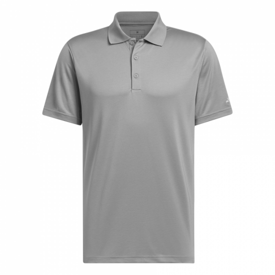 Adidas Mens Performance Polo - Grey i gruppen Golfklder / Golfklder Herr / Piktrjor hos Tee Two Green AB (IU4443)