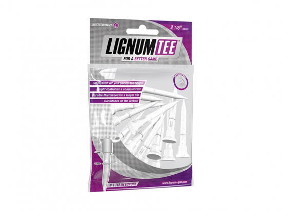 Lignum Tee 53mm White - 16-Pack i gruppen Tillbehr  / Peggar hos Tee Two Green AB (LIGNUM53W)