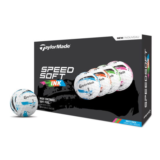 Taylormade 2025 SpeedSoft Ink - Multi i gruppen Golfbollar / Nya Golfbollar hos Tee Two Green AB (M1031801)