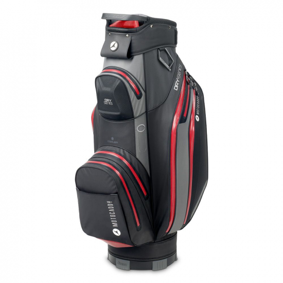 Motocaddy Dry-Series Waterproof Cartbag 2024 - Grey/Red i gruppen Golfbagar / Vagnbagar hos Tee Two Green AB (MCBAGDRY24GR)