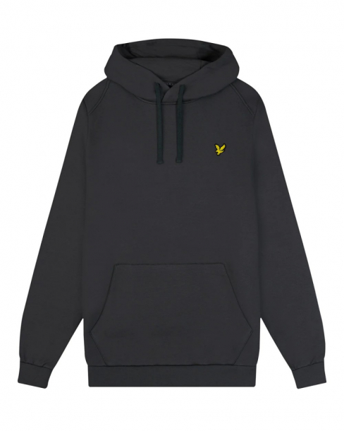 Lyle & Scott Mens Fly Fleece Hoodie - Jet Black i gruppen Golfklder / Golfklder Herr / Trjor hos Tee Two Green AB (ML2096SP-Z865)