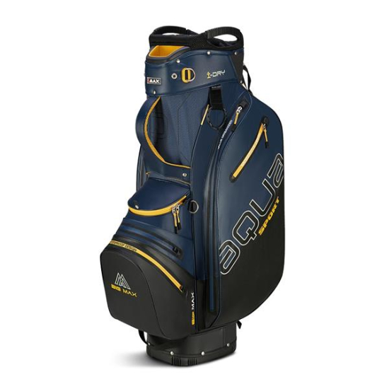 Big Max Aqua Sport 4 Cartbag - Navy/Corn i gruppen Golfbagar / Vagnbagar hos Tee Two Green AB (MX-B23.11.02.24)