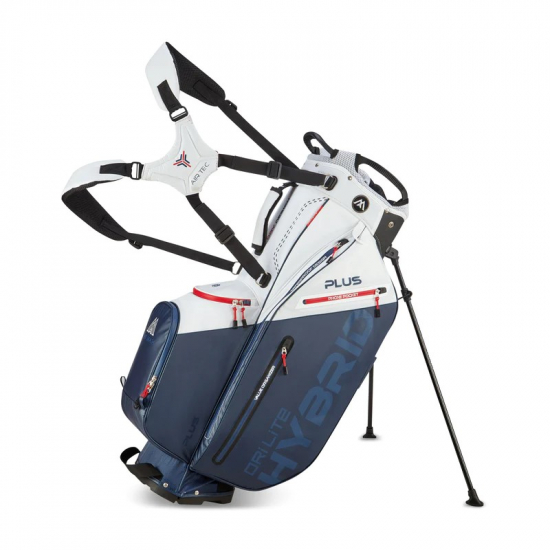 Big Max Dri Lite Hybrid Plus Standbag - Navy/White i gruppen Golfbagar / Brbagar hos Tee Two Green AB (MX-B23.24.02.09)