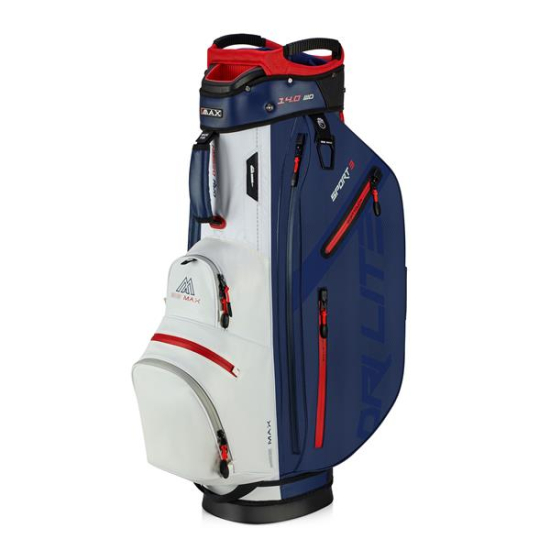 Big Max Dri Lite Sport 3 Cartbag - Navy/Red i gruppen Golfbagar / Vagnbagar hos Tee Two Green AB (MX-B25.13.02.05)