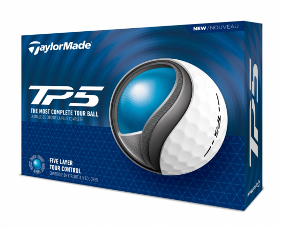 Taylormade TP5 2024 - White i gruppen Golfbollar / Nya Golfbollar hos Tee Two Green AB (N7663401)