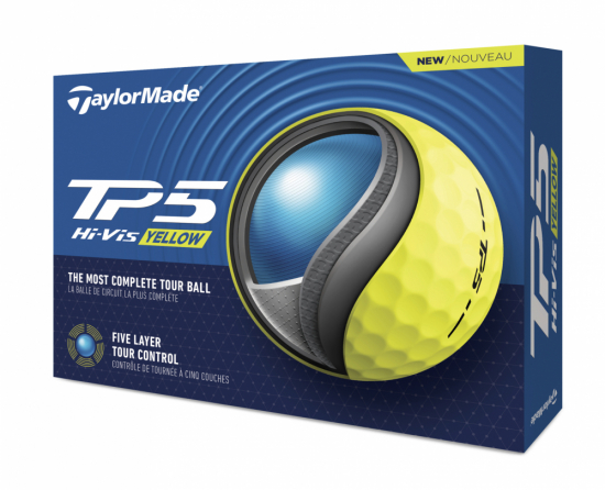 Taylormade TP5 2024 -Yellow i gruppen Golfbollar / Nya Golfbollar hos Tee Two Green AB (N7668601)