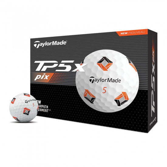 Taylormade TP5x 2024 - Pix i gruppen Golfbollar / Nya Golfbollar hos Tee Two Green AB (N7673901)