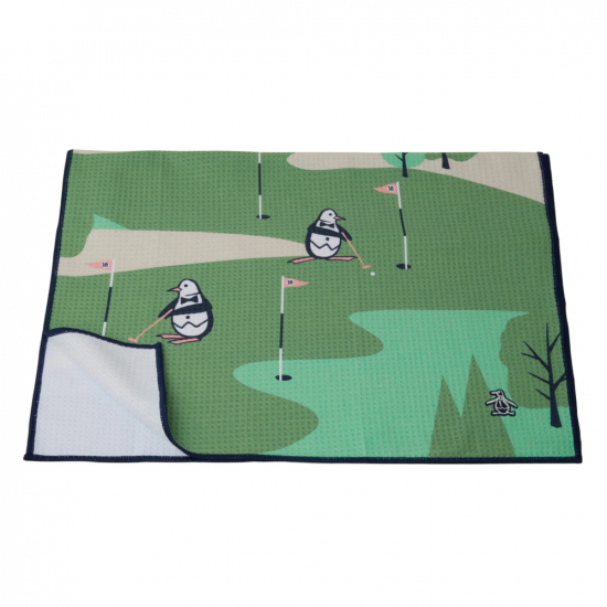 Original Penguin Pete On The Course Towel - Bright White i gruppen Tillbehr  / Handdukar hos Tee Two Green AB (OGAFD006-118)