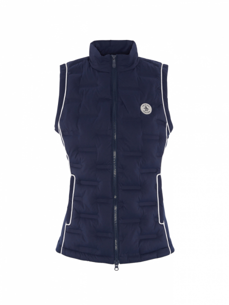 Original Penguin Womens Insulated Woven Vest - Black Iris i gruppen Golfklder / Golfklder Dam / Jackor/Vstar hos Tee Two Green AB (OGVFD068-417)