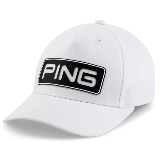 Ping Tour Classic Cap - White i gruppen Golfklder / Kepsar hos Tee Two Green AB (P03643-002)