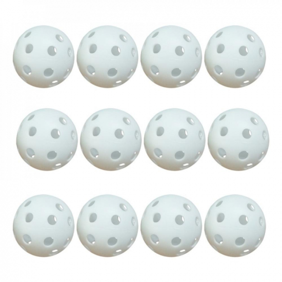 Royal Golf Airflow Practice Balls 12-pack - White i gruppen Golfbollar / Trningsbollar hos Tee Two Green AB (RGTBW)