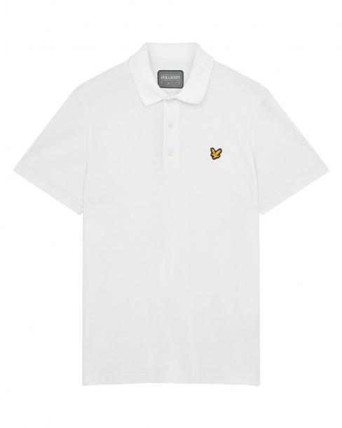 Lyle & Scott Mens Sport SS Polo - White i gruppen Golfklder / Golfklder Herr / Piktrjor hos Tee Two Green AB (SP1060SP-626)