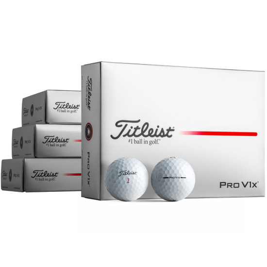 Titleist 2025 Pro V1x Loyalty Pack (4 dussin) - White i gruppen Golfbollar / Nya Golfbollar hos Tee Two Green AB (T2049S-4DLRD)