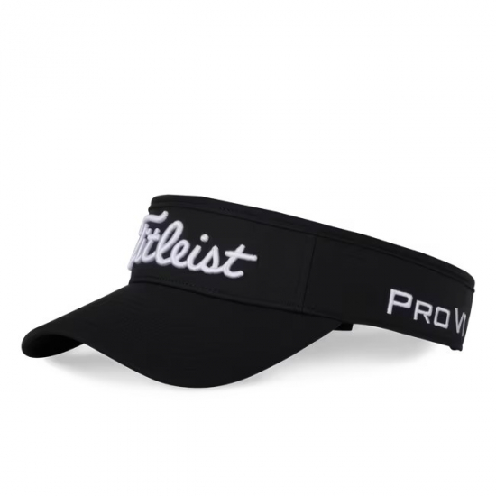 Titleist Tour Performance Visor - Black/White i gruppen Golfklder / Kepsar hos Tee Two Green AB (TH22VTPSN2-01)