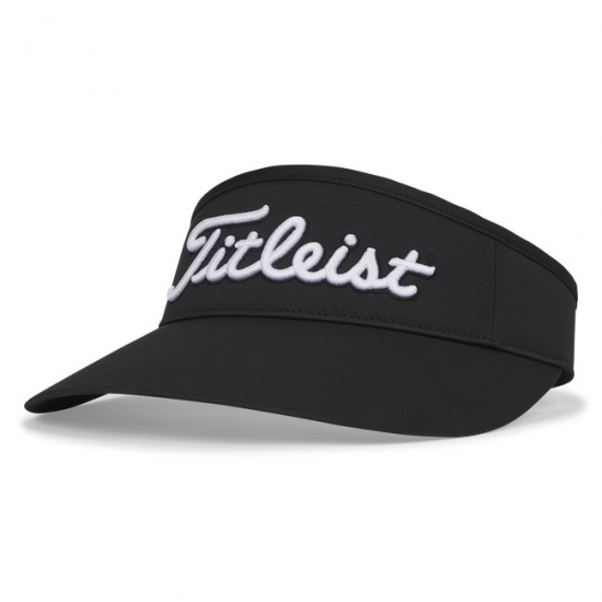 Titleist Womens Sundrop Visor - Black/White i gruppen Golfklder / Kepsar hos Tee Two Green AB (TH23WSVN2-01)