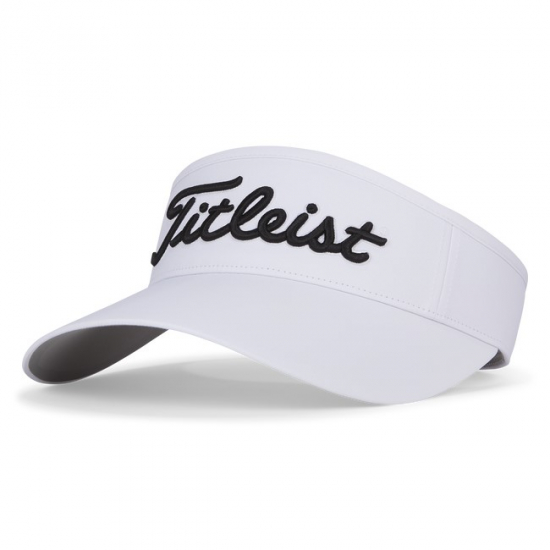 Titleist Womens Sundrop Visor - White/Black i gruppen Golfklder / Kepsar hos Tee Two Green AB (TH23WSVN2-10)