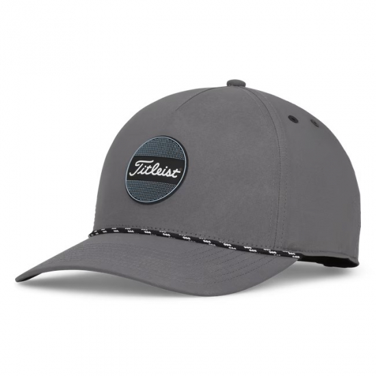 Titleist Boardwalk Rope Cap - Charcoal/Black/Tidal i gruppen Golfklder / Kepsar hos Tee Two Green AB (TH24ABRN2-004)