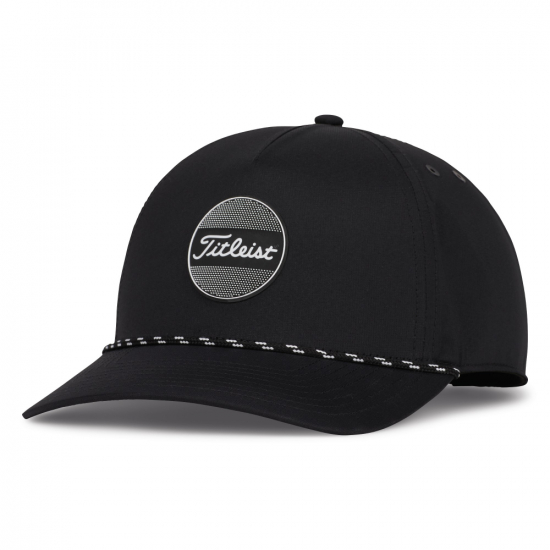 Titleist Boardwalk Rope Cap - Black/White i gruppen Golfklder / Kepsar hos Tee Two Green AB (TH24ABRN2-01)