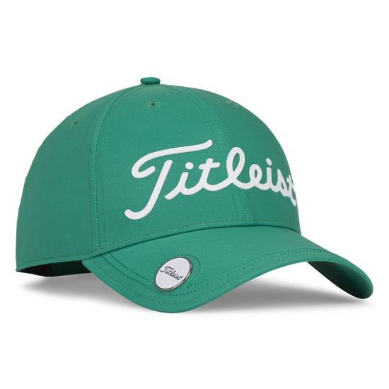 Titleist Players Performance Ball Marker Cap - Fairway Green/White i gruppen Golfklder / Kepsar hos Tee Two Green AB (TH24APPBM-3F1)