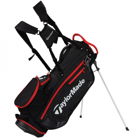 Taylormade Pro Standbag 2023 - Black/Red i gruppen Golfbagar / Brbagar hos Tee Two Green AB (V9737401)