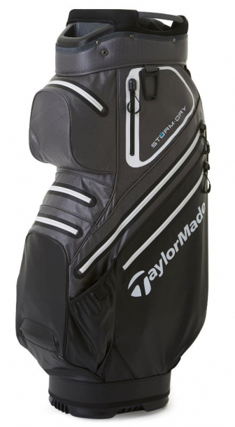 Taylormade Storm Dry Cartbag 2023 - Black/Grey/White i gruppen Golfbagar / Vagnbagar hos Tee Two Green AB (V9782301)