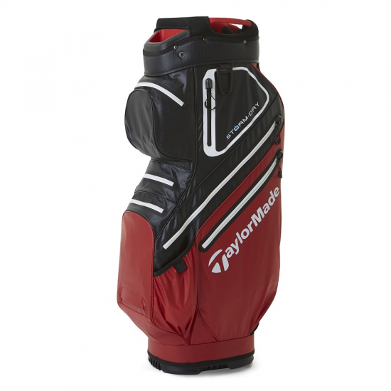 Taylormade Storm Dry Cartbag 2023 - Red/Black i gruppen Golfbagar / Vagnbagar hos Tee Two Green AB (V9782501)