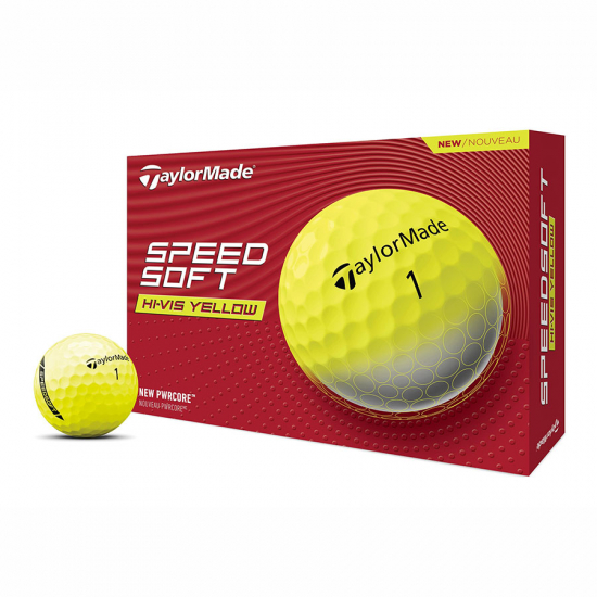 Taylormade 2024 SpeedSoft - Yellow i gruppen Golfbollar / Nya Golfbollar hos Tee Two Green AB (V9910201)