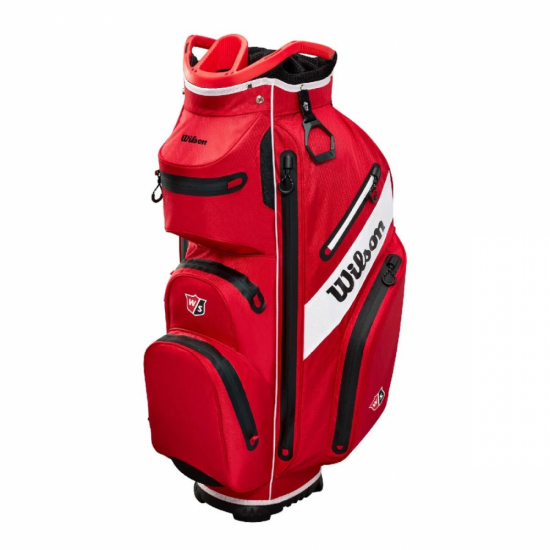 Wilson Exo Dry Cartbag - Staff Red i gruppen Golfbagar / Vagnbagar hos Tee Two Green AB (WG4003801)