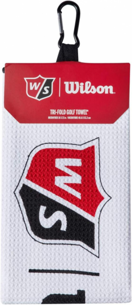 Wilson Staff Tri-Fold Towel - White i gruppen Tillbehr  / Handdukar hos Tee Two Green AB (WGA9000101)