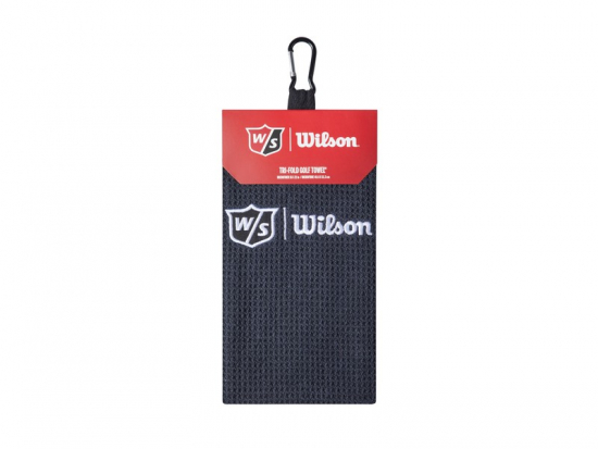 Wilson Staff Tri-Fold Towel - Black i gruppen Tillbehr  / Handdukar hos Tee Two Green AB (WGA9000102)